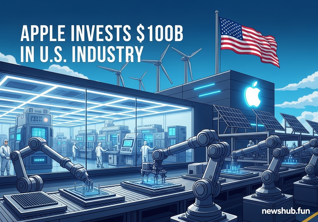 Apple Announces $100 Billion Expansion in U.S. Manufacturing Amid Trump Event